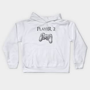 Father and son matching, Player 2 Player 2, Joypad, Controller, gaming Kids Hoodie